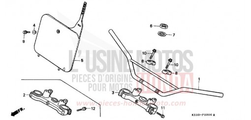 ROHRGRIFF/OBERE BRUECKE CR250RP de 1993